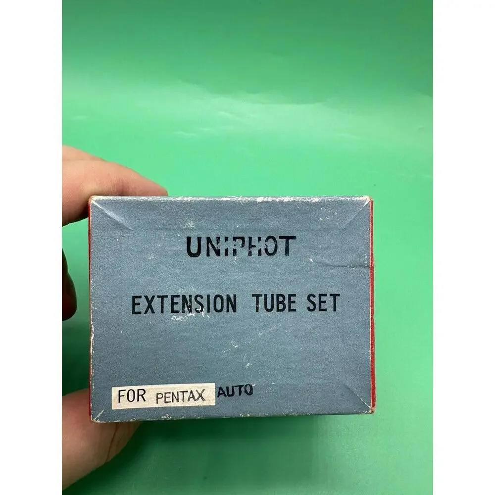 VINTAGE UNIPHOT EXTENSION TUBE SET FOR PENTAX AUTO CAMERAS WITH ORIGINAL BOX